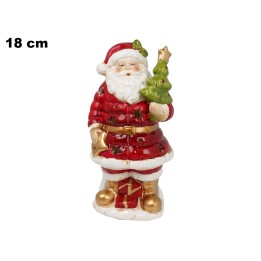 BABBO NATALE 18 CM CON LED