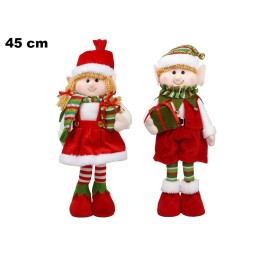 ELFO NATALIZIO 45 CM CON PACCHETTO REGAL