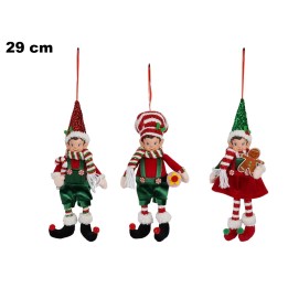 ELFO NATALIZIO DA APPENDERE 29 CM 3 ASST