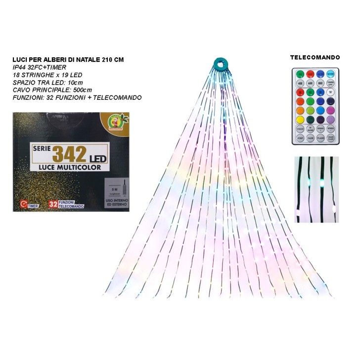 SERIE 342 LED LUCE MULTICOLOR A CASCATA