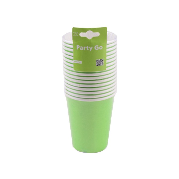 BICCHIERI VERDE 9,5CM 16PZ