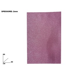 FOGLI EVA ROSA GLITTER CM 40x60