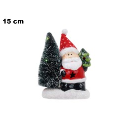 BABBO NATALE E ALBERELLO CON LED