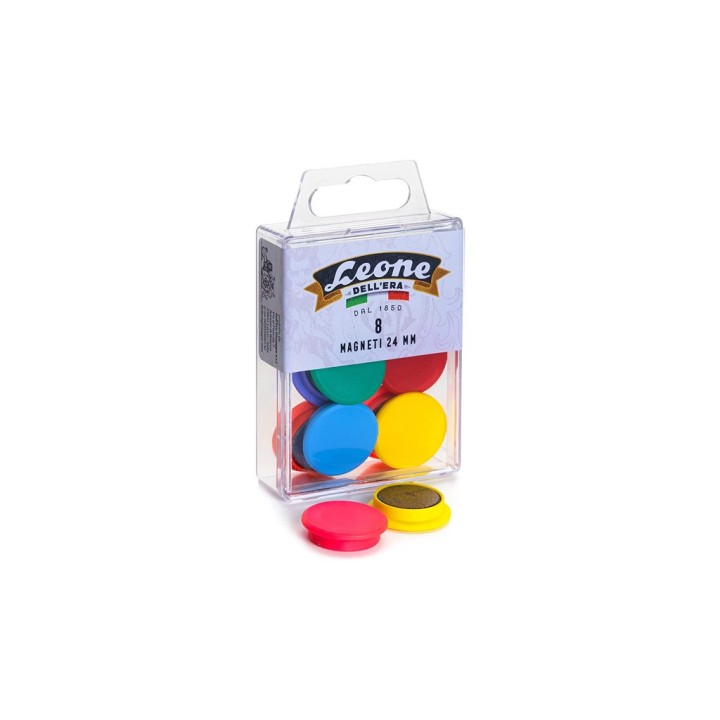 MAGNETI COLORATI 24MM 8PZ APMAG24