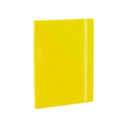 CARTELLA C/ELASTICO A4 DORSO 3CM GIALLO