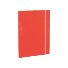 CARTELLA C/ELASTICO A4 DORSO 7CM ROSSO