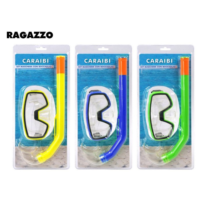 KIT MASCHERA CARAIBI CON BOCCAGLIO
