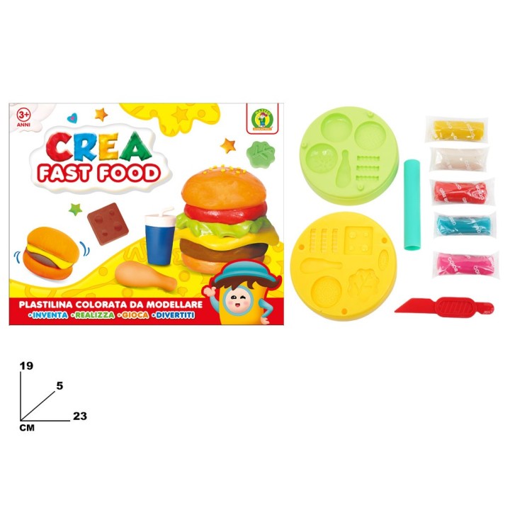 PLASTILINA CREA FAST FOOD