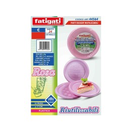 PIATTI DESSERT 25PZ ROSA
