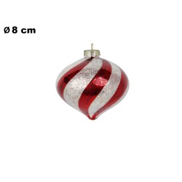 SFERA NATALIZIA PIATTA CM 8