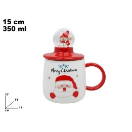 TAZZA CON AMPOLLINA DECORATIVA NATALIZIA