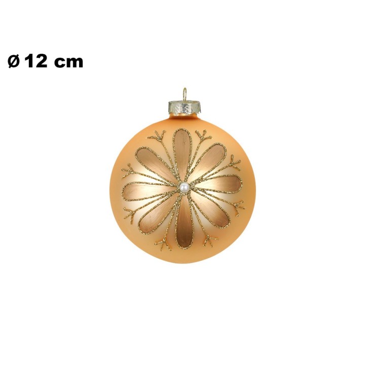SFERA NATALIZIA ORO 12 CM