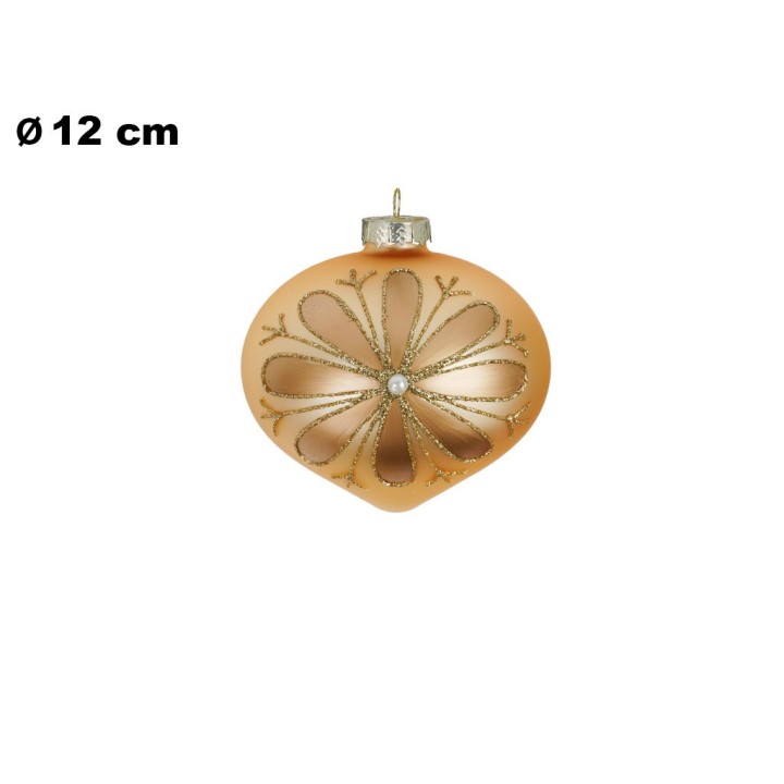 SFERA NATALIZIA ORO 12 CM