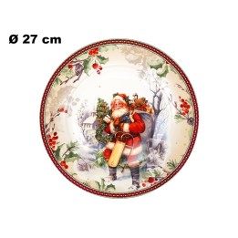 PIATTO 27CM DECORATIVO NATALIZIO