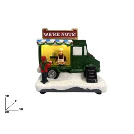 CAMIONCINO NATALIZIO 10,5CM CON LUCI