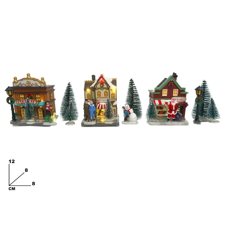 SET 17PZ PAESAGGIO NATALIZIO LUCI E SUON