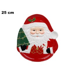 PIATTO BABBO NATALE 25 CM