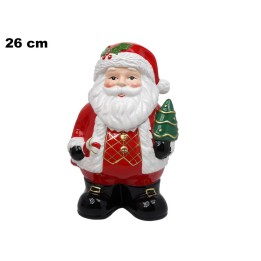 CONTENITORE BABBO NATALE 26 CM