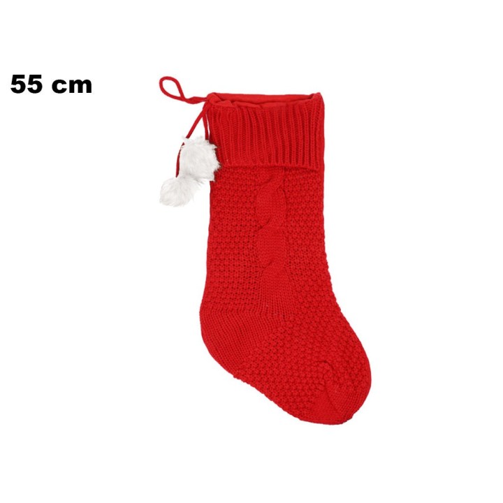 CALZA ROSSA NATALIZIA 55 CM