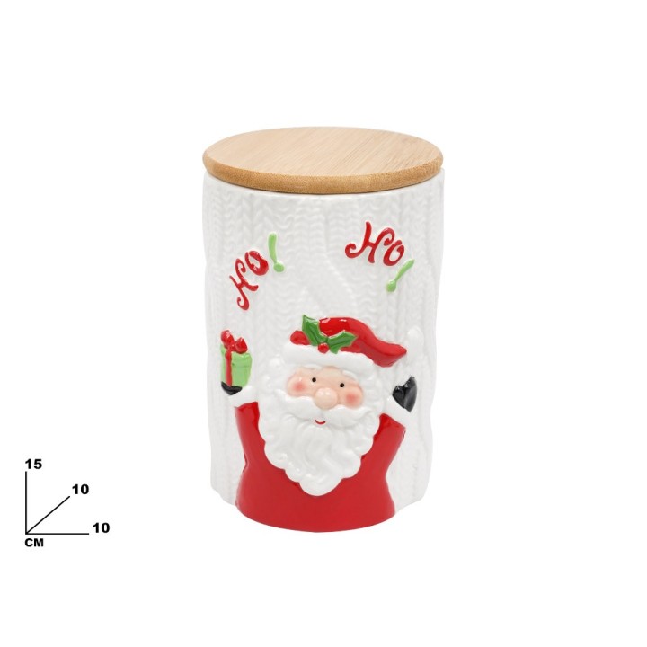 BARATTOLO DI BABBO NATALE DECORATIVO