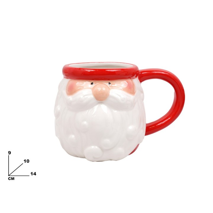 TAZZA CON BABBO NATALE 9.5 CM