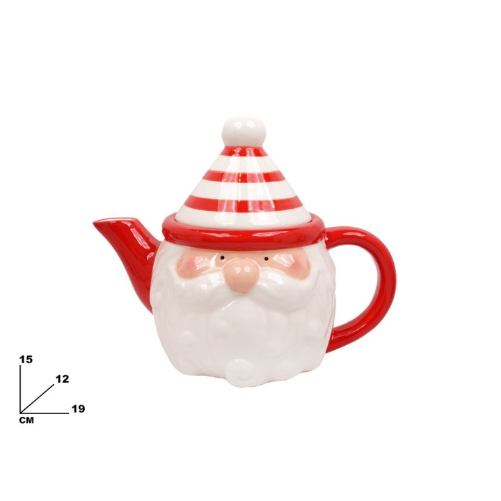 TEIERA CON BABBO NATALE 15 CM