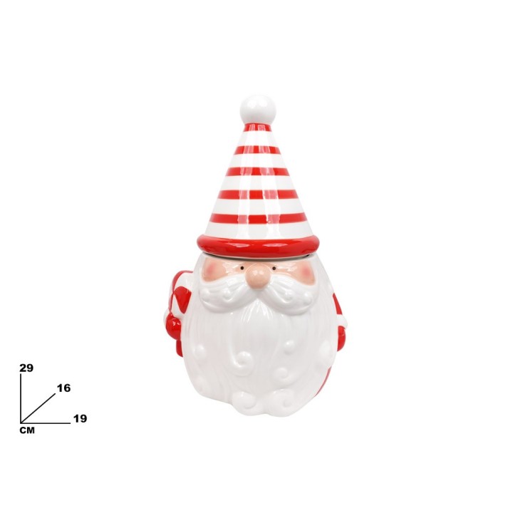 CONTENITORE CON BABBO NATALE 29 CM