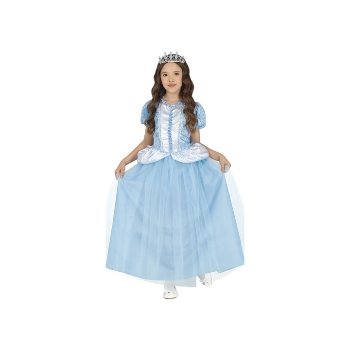 COSTUME PRINCIPESSA BLU BIMBA 7-9 ANNI