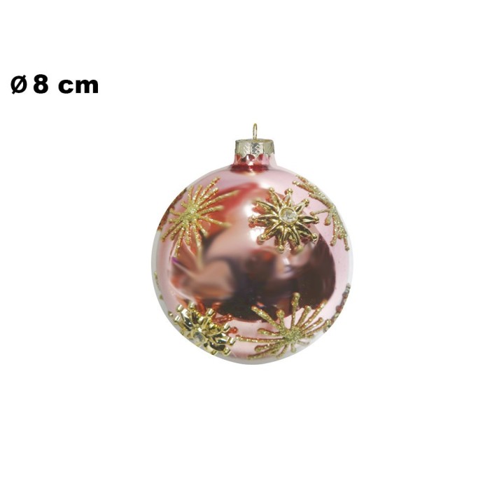 SFERA NATALIZIA ROSE GOLD CM 8