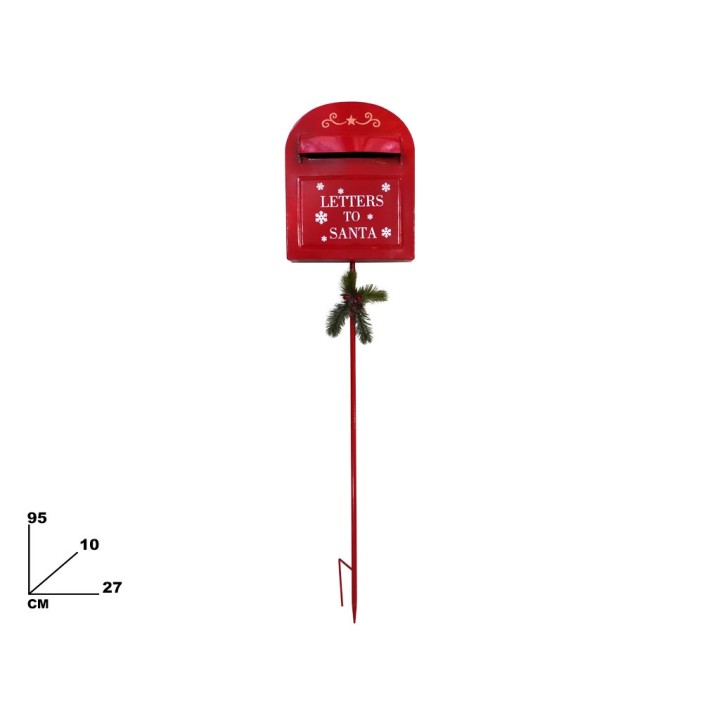 PORTALETTERE BABBO NATALE DA GIARD CM 95