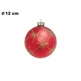 SFERA NATALIZIA ROSSA CM 12