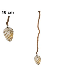 PIGNA CON LED E CORDA DIA 16 CM
