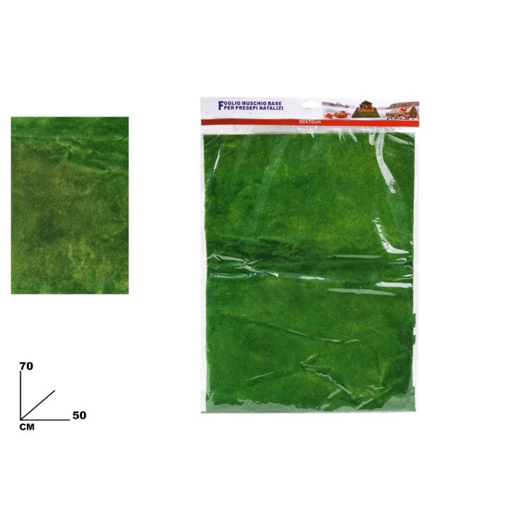 FOGLIO ERBETTA BASE PER PRESEPI 50*70 CM
