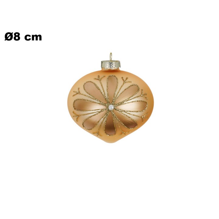 SFERA NATALIZIA ORO 8 CM