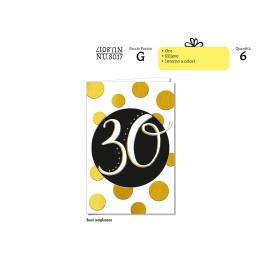 BIGLIETTO COMPLEANNO 30 ANNI NU.8017