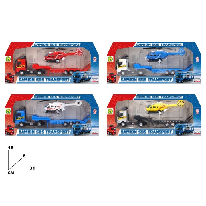 CAMION SOS TRANSPORT DIE CAST