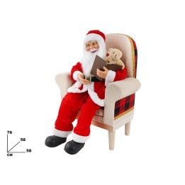 BABBO NATALE SU POLTRONA CM 76