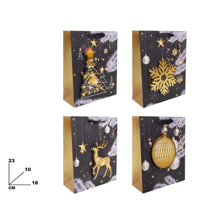BUSTA REGALO NATALIZIA 18*23*10cm