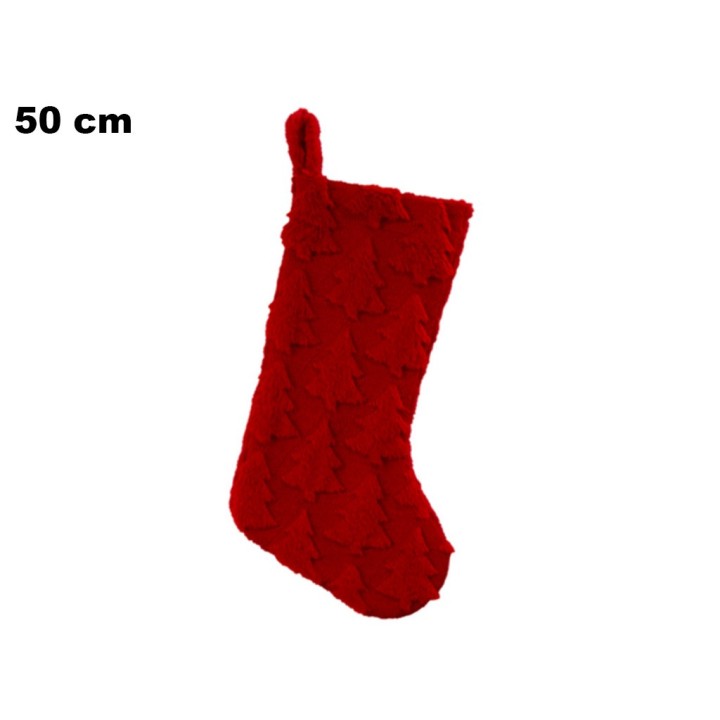 CALZA NATALIZIA ROSSA CM 50