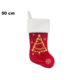 CALZA CON ALBERO DI NATALE CM 50