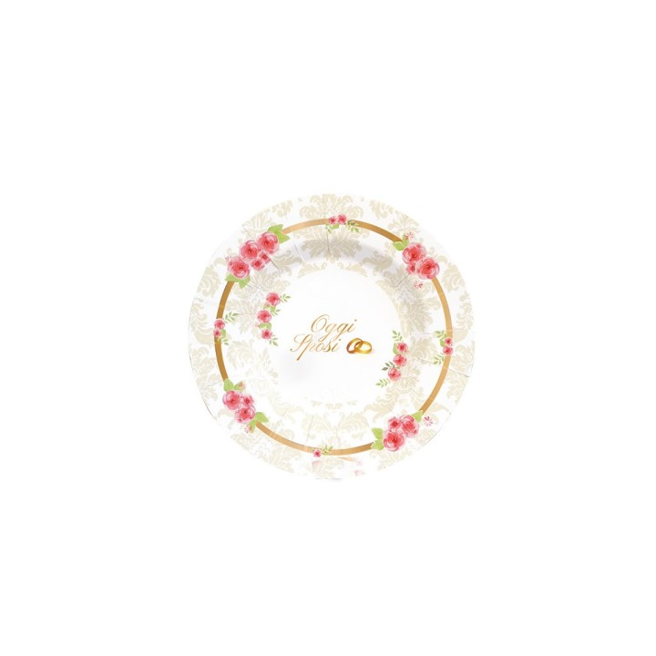 PIATTI ROMANTIC WEDDING 20CM 8PZ 62201