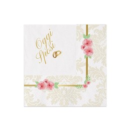 TOVAGLIOLI 33X33CM ROMANTIC WEDDING 20PZ