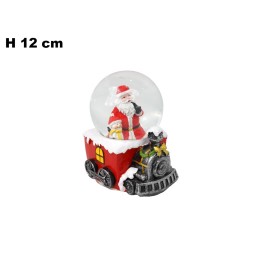AMPOLLA BABBO NATALE CON LUCI E SUONI