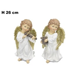 ANGELI CON STRUMENTI MUSICALI 26CM 2ASS.