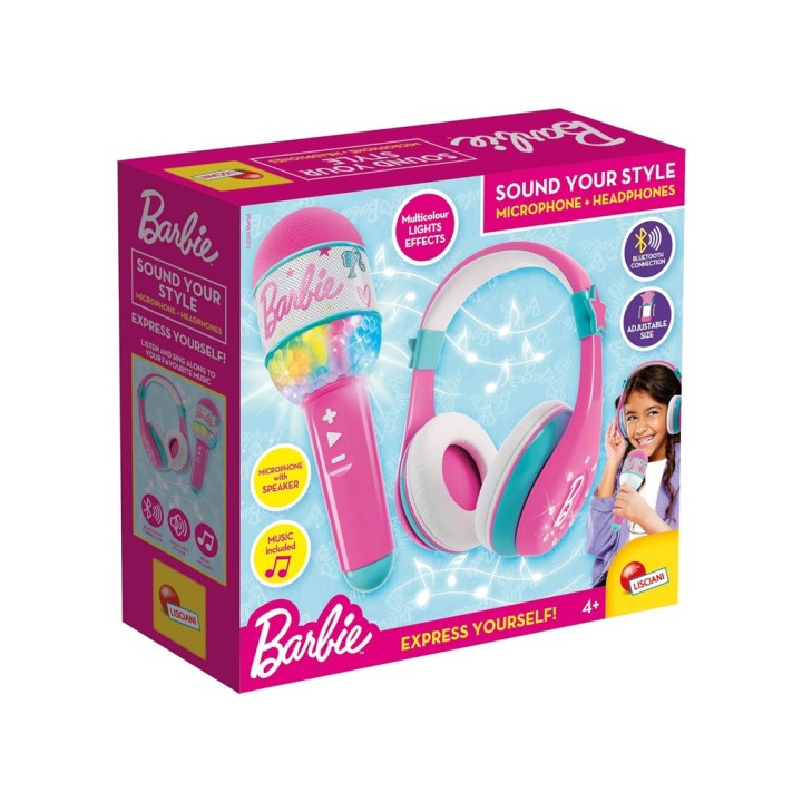 BARBIE MICROFONO + CUFFIE 104468