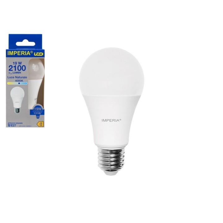 IMPERIA LAMPADA LED E27 19W LUCE NATURAL
