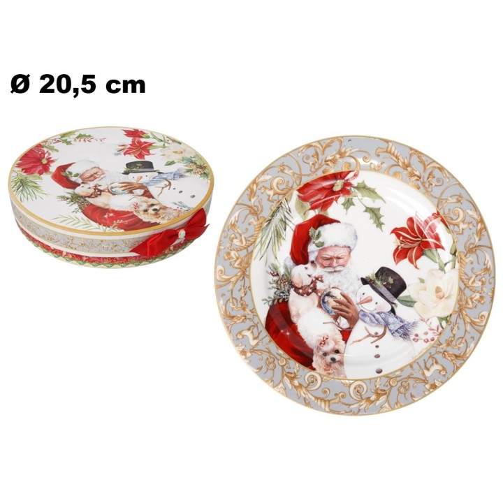 SET 2 PIATTI 20,5 CM DECORATIVO NAT