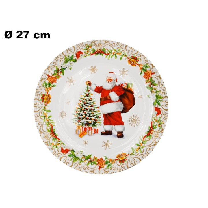 PIATTO DECORATIVO NATALIZIO 27 CM