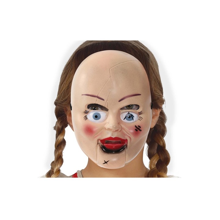 MASCHERA BAMBOLA DEL TERRORE PVC BAMBINI