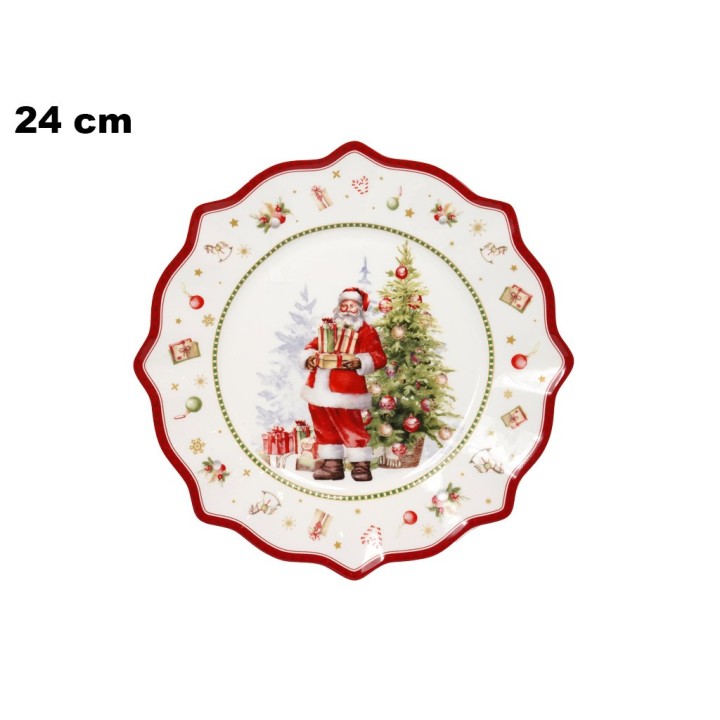 PIATTO DECORATIVO NATALIZIO 24 CM